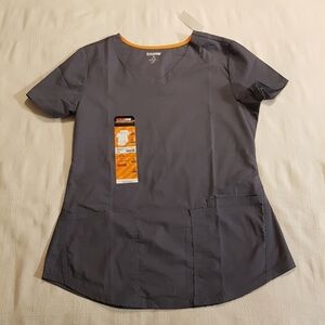 Scrubstar women's size Small light gray scrub top, NWT